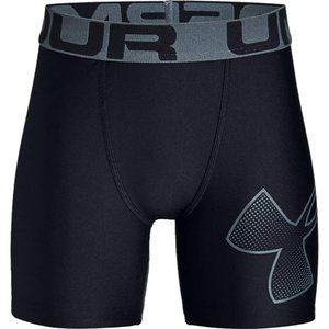Under Armour Boys' HeatGear Armour Fitted Shorts Black/Pitch Gray Youth XSmall